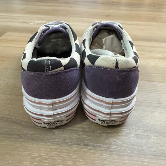 New Women’s Vans Super Comfy Cush Era Purple Velvet Platform Sneakers Size 5.5 - Picture 4 of 8